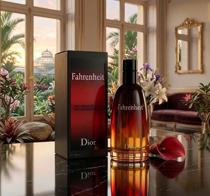 Dior Fahrenheit Eau de Toilette for Men - 100ml / 3.4 FL.OZ. - Iconic Leather & Vanilla - Legendary Masculine Fragrance - Made in France