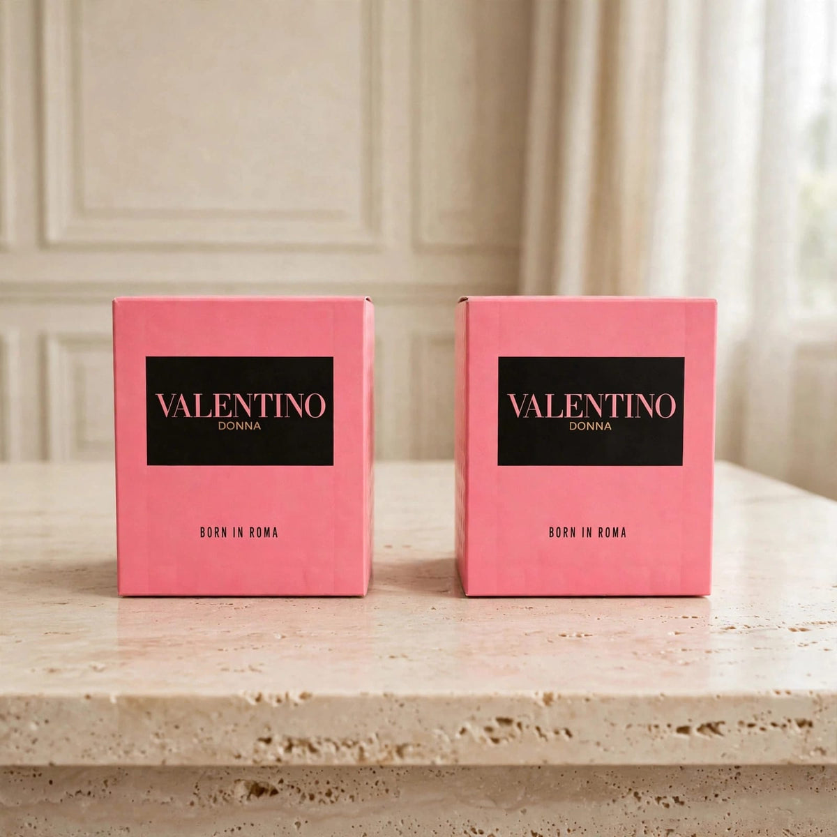 Valentino Donna Born In Roma EDP 100ml - 2 Pack | Pink Bourbon Vanilla Perfume For Women | 200ml