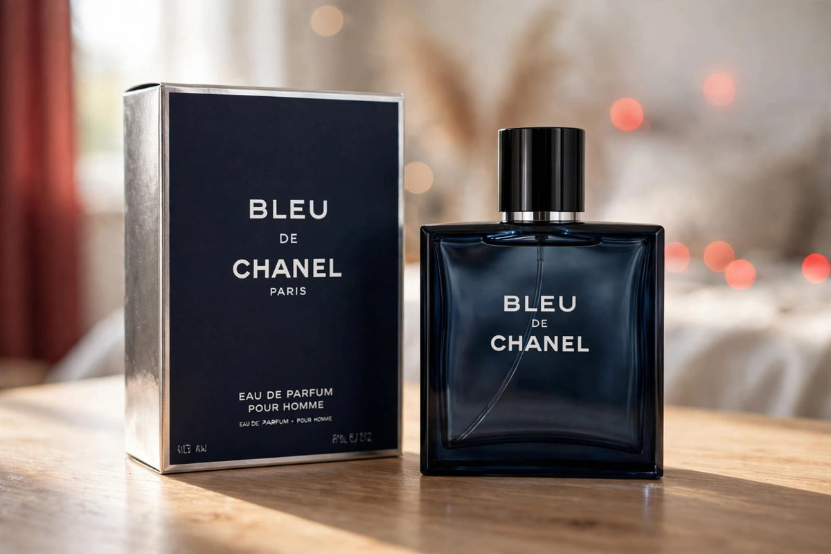 Bleu de Chanel Eau de Parfum Pour Homme by Chanel - 100ml / 3.4 FL.OZ | Woody Aromatic Luxury Cologne for Men