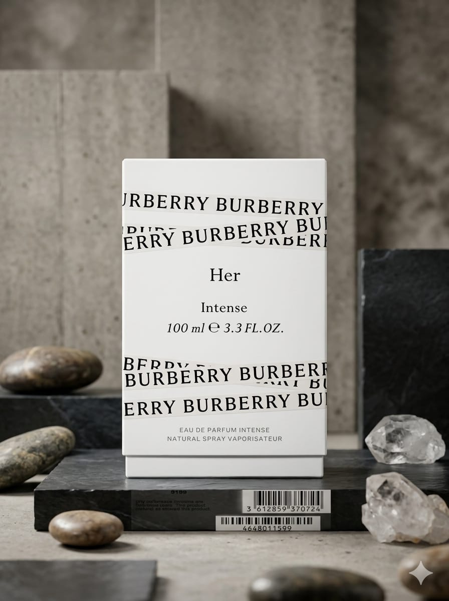 Burberry Her Intense Eau de Parfum 3.3 FL OZ / 100ml - Intense Fruity Gourmand Perfume for Women