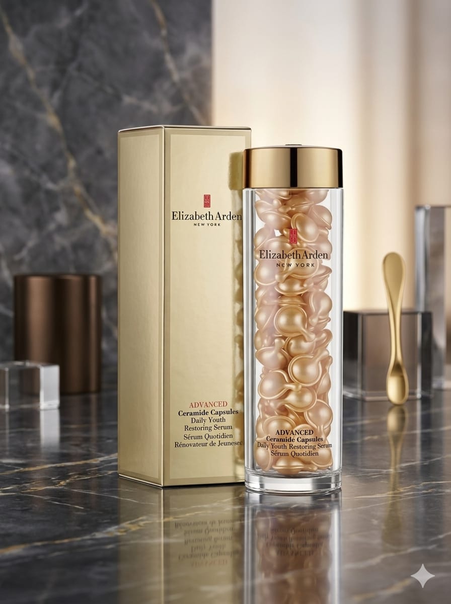 Elizabeth Arden Advanced Ceramide Capsules Daily Youth Restoring Serum - 90 Capsules - Anti-Aging Face Serum
