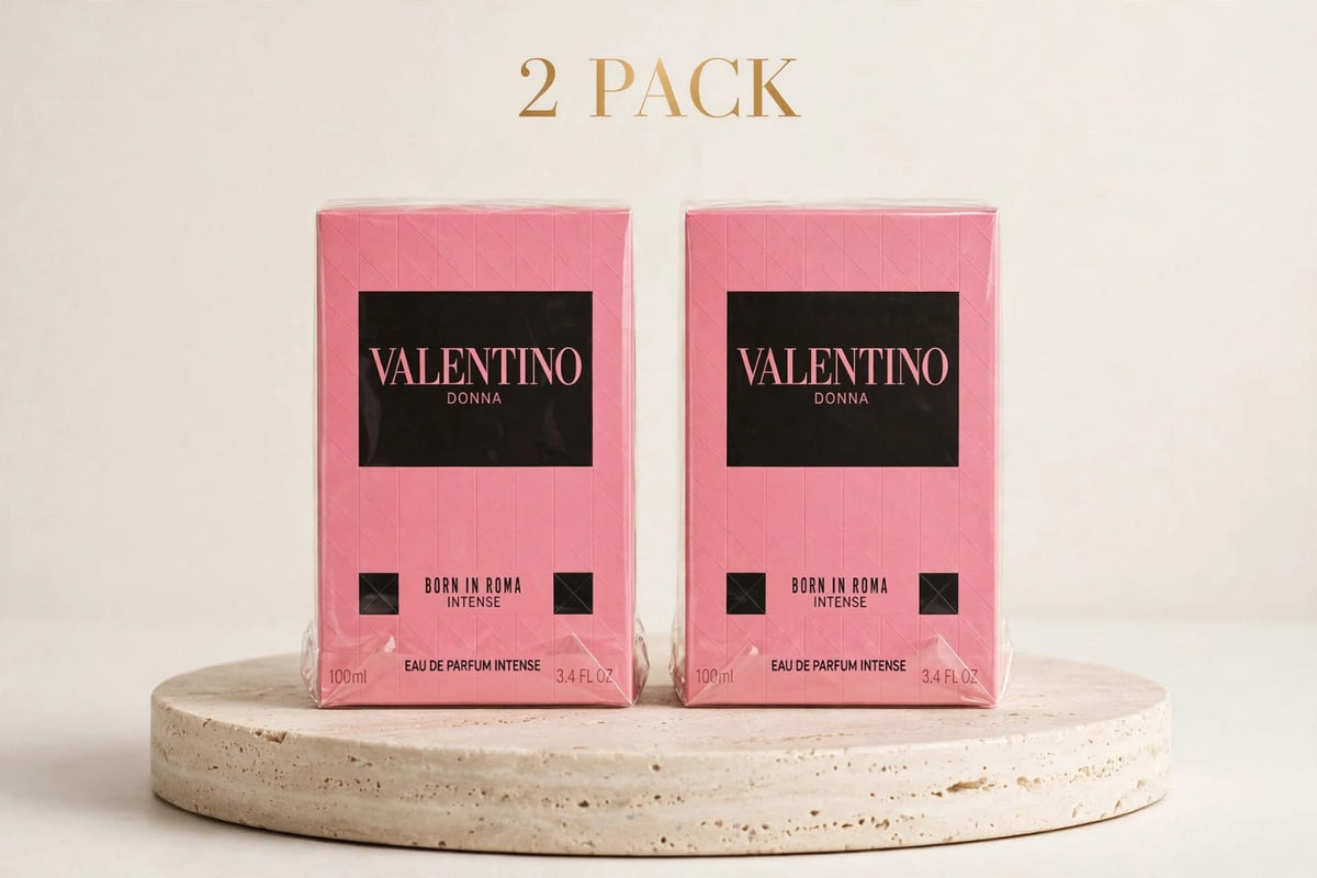 2 PACK - Valentino Donna Born In Roma Intense Eau de Parfum Intense 100ml x 2 - 3.4 FL OZ Each - For Women - Sealed