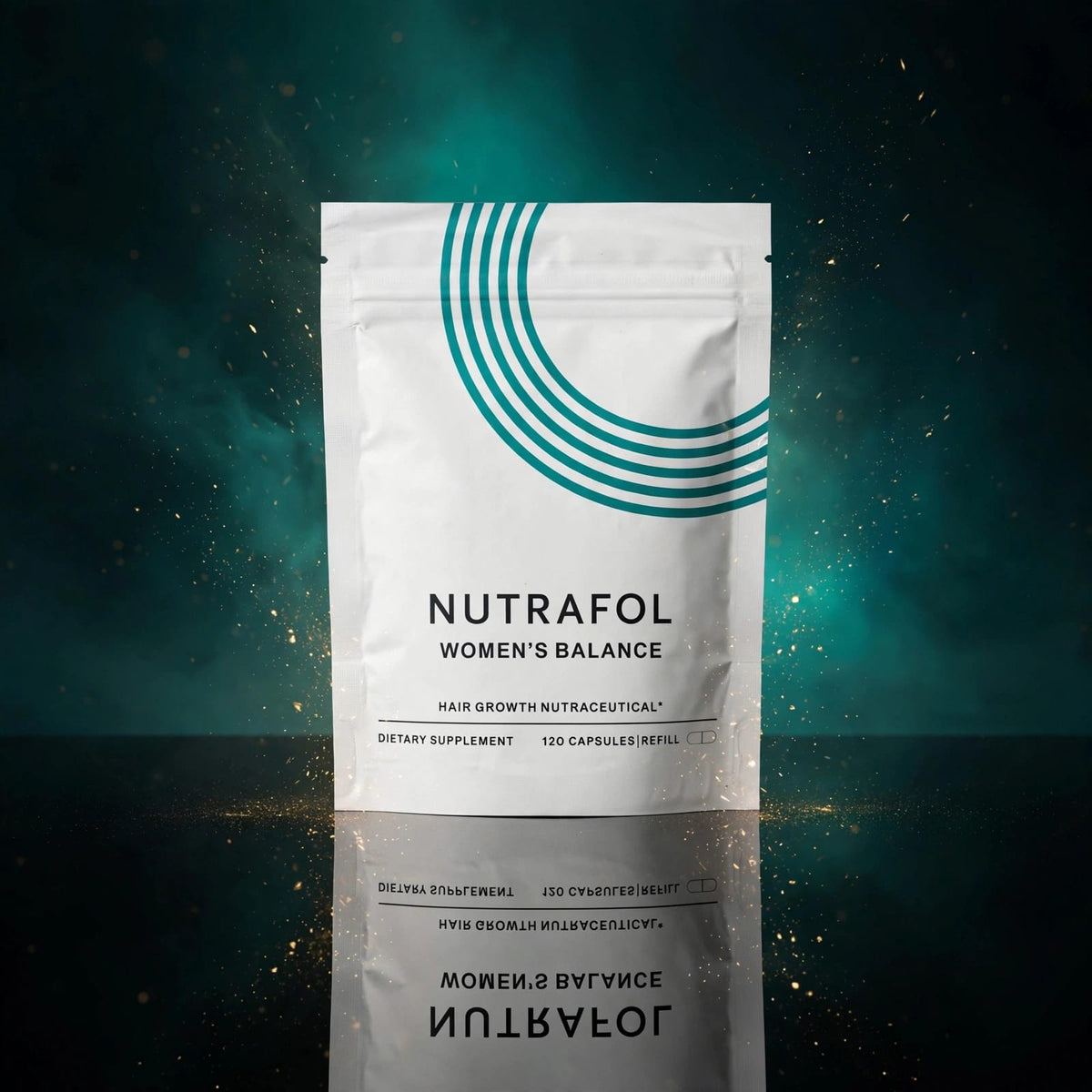 Nutrafol Women's Balance - Hair Growth Nutraceutical for Women 45+ | Clinically Tested for Thicker Hair & Menopause Support - 120 Capsules