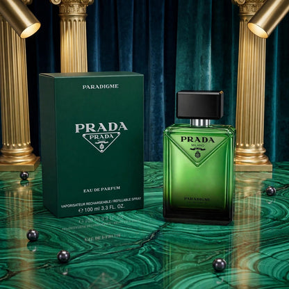 Prada Paradigme Eau De Parfum For Men – 100ml | Luxury Green Bottle | Strong Woody Perfume