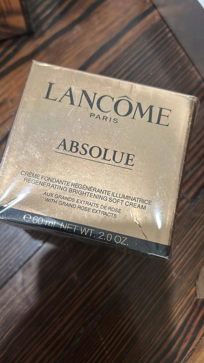 Lancôme Absolue Regenerating Brightening Soft Cream - Luxury Anti-Aging Face Moisturizer with Grand Rose Extracts