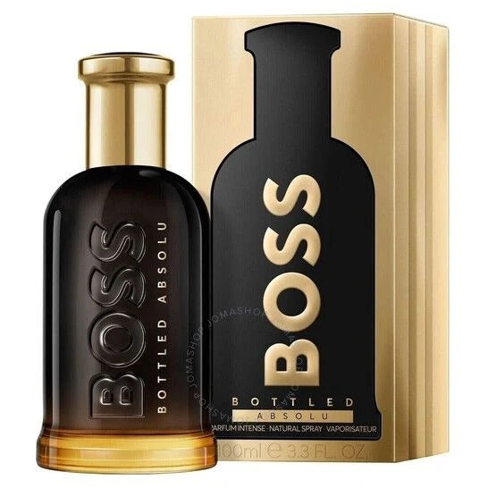 Hugo Boss Bottled Absolu Parfum Intense for Men - 100ml / 3.3 FL.OZ. - Woody Leather & Patchouli - The Most Intense Boss Ever
