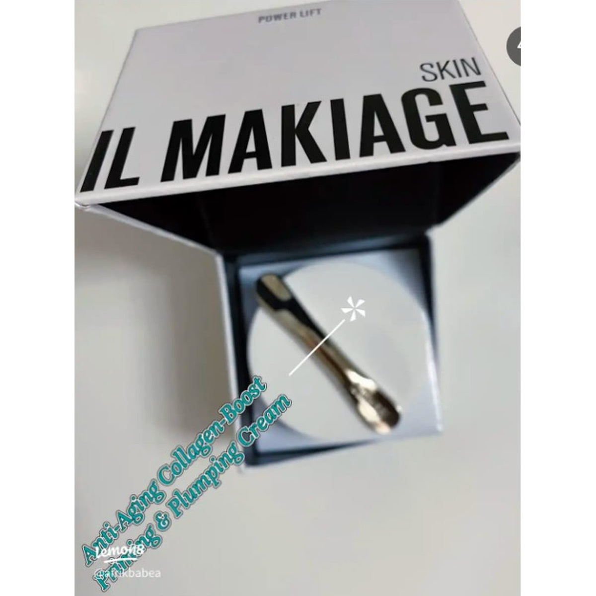 IL MAKIAGE Power Camouflage Hydrating Moisturizer - Light Blue Cream with Spatula