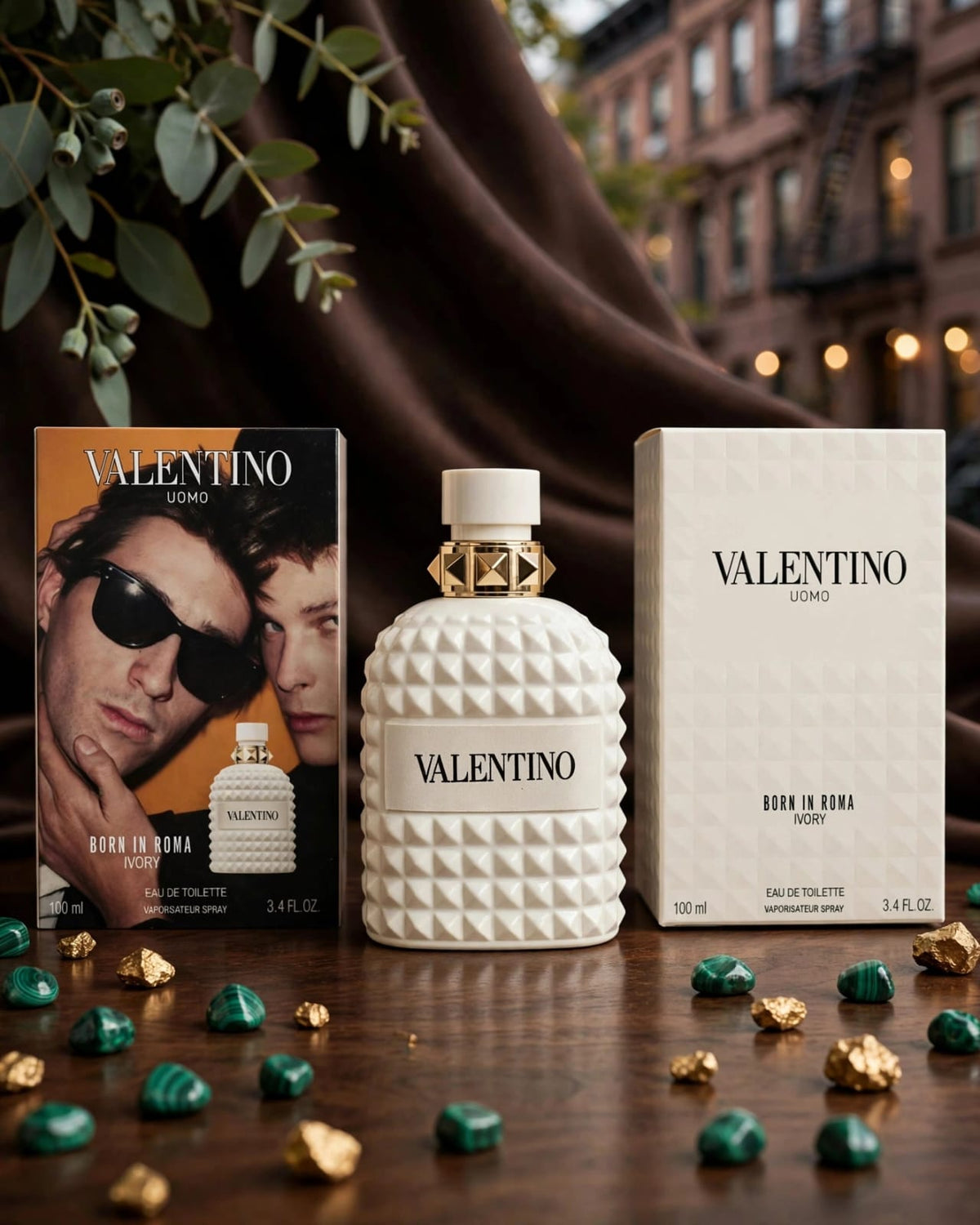 Valentino Uomo Born In Roma Ivory EDT 100ml For Men | Fresh Lavender Vanilla Luxury Cologne