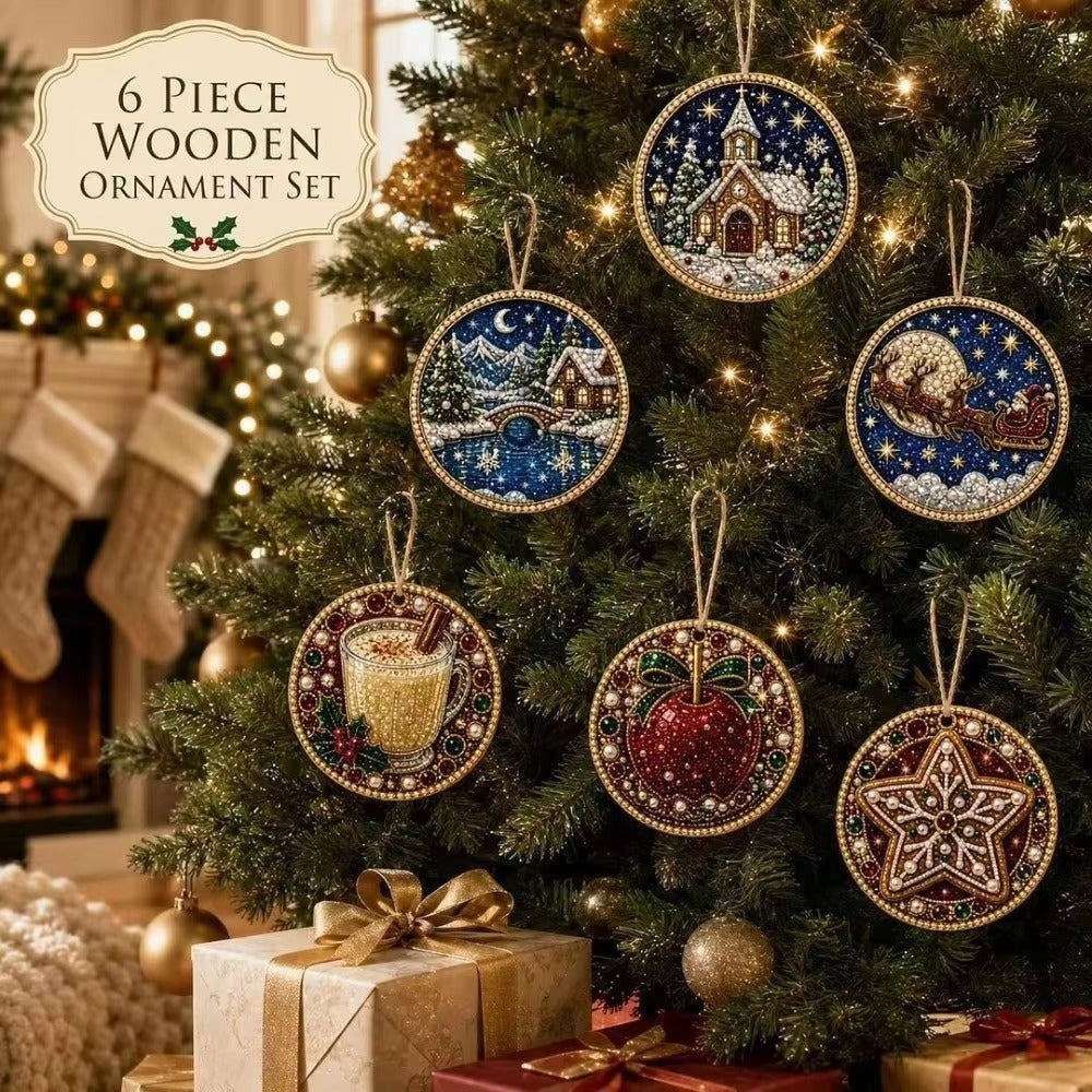 DIY Diamond Painting Snowman Christmas Ornament Kit