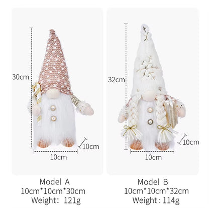 Glowing Gnome Christmas Faceless Doll 30cm Tree Decorations 2026 Night Light Xmas Gift Navidad 2027 New Year Home Decor