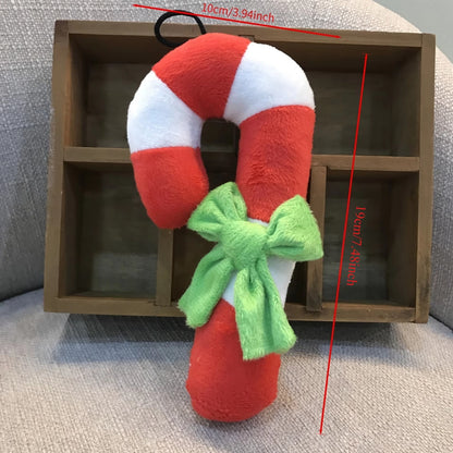 1pc Extra Large Candy Cane Christmas Decorations-Giant Hanging Ornaments with Red&White Stripes,Christma Stocking Hook