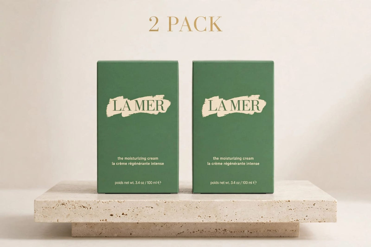 2 PACK - La Mer The Moisturizing Cream 100ml x 2 - 3.4 oz - la creme regenerante intense - Luxury Face Cream - Sealed