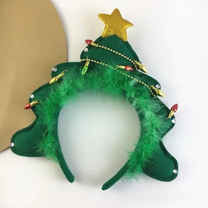 1PC Christmas hair accessories, funny Christmas tree headbands, Christmas party gift headbands