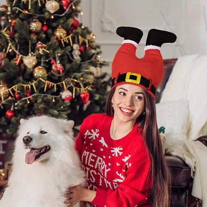 Festive Christmas Hat,Elf,Clown,and Pants Headwear for Party Gifts,Perfect Christmas Decoration and Party Supplies