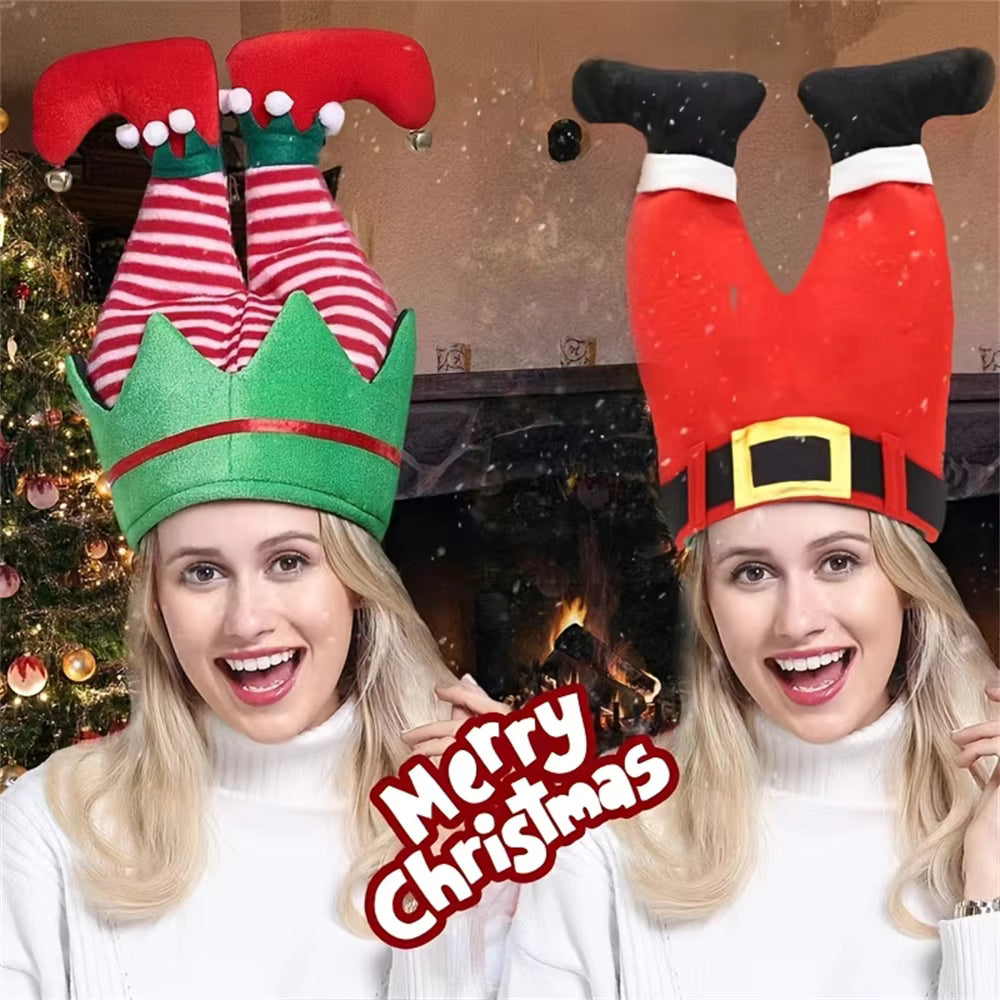 Festive Christmas Hat,Elf,Clown,and Pants Headwear for Party Gifts,Perfect Christmas Decoration and Party Supplies