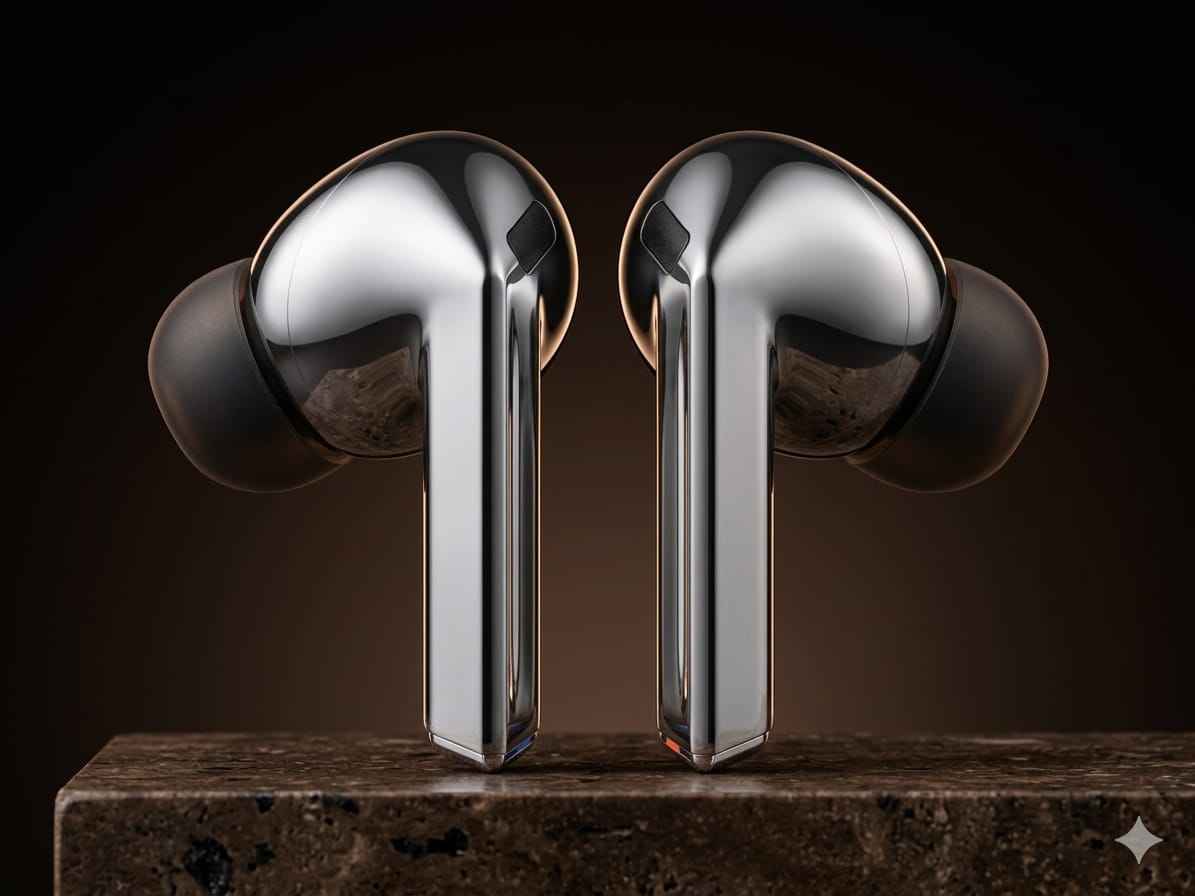 Samsung Galaxy Buds3 Pro - True Wireless Earbuds with Adaptive ANC, Hi-Fi Sound, Blade Lights - Titanium Silver