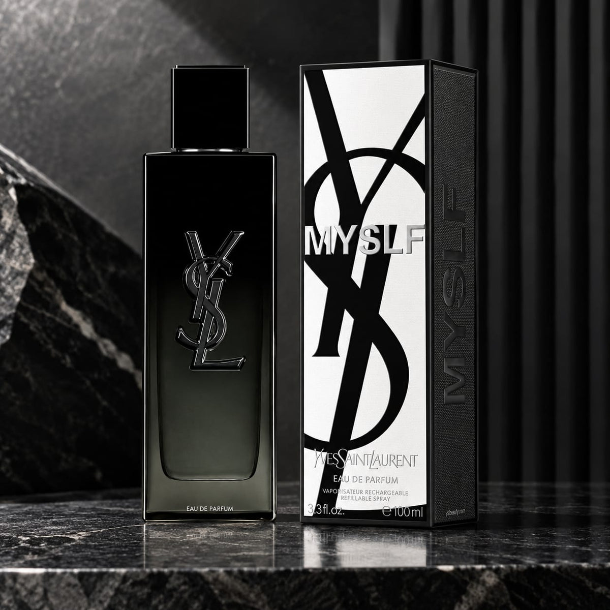 Yves Saint Laurent MYSLF Eau de Parfum for Men - 100ml / 3.3 FL.OZ. | Modern Woody Floral Refillable