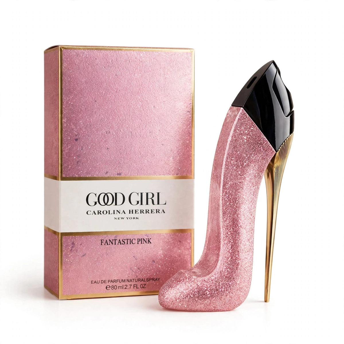 Good Girl Fantastic Pink by Carolina Herrera – 80ml | Pink Glitter Heel Perfume For Women | Eau De Parfum