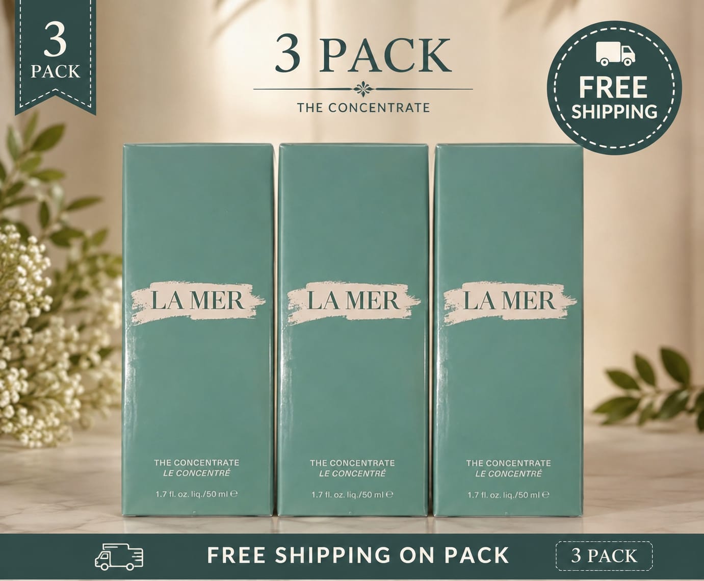 3 PACK LaMer The Regenerating Serum 1oz Skincare