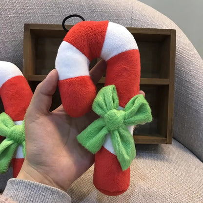 1pc Extra Large Candy Cane Christmas Decorations-Giant Hanging Ornaments with Red&White Stripes,Christma Stocking Hook