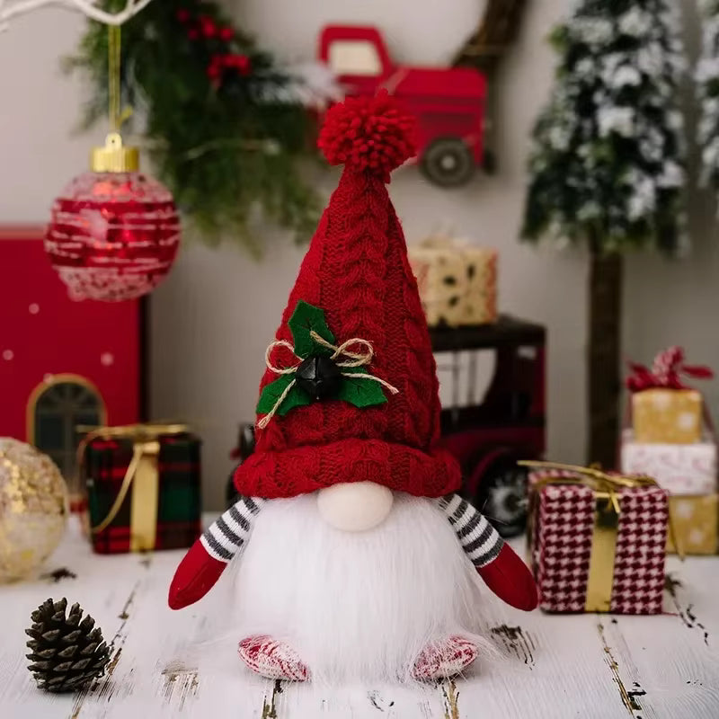 Xmas Gifts Santa Claus Pendant Glowing Gnome New Year Christmas Faceless Doll Merry Christmas Navidad Natal Gift Ornament
