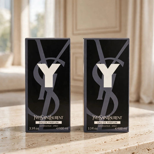 Yves Saint Laurent YSL Y Eau de Parfum 100ml - 2 Pack | Iconic Woody Fresh Men's Cologne | 200ml