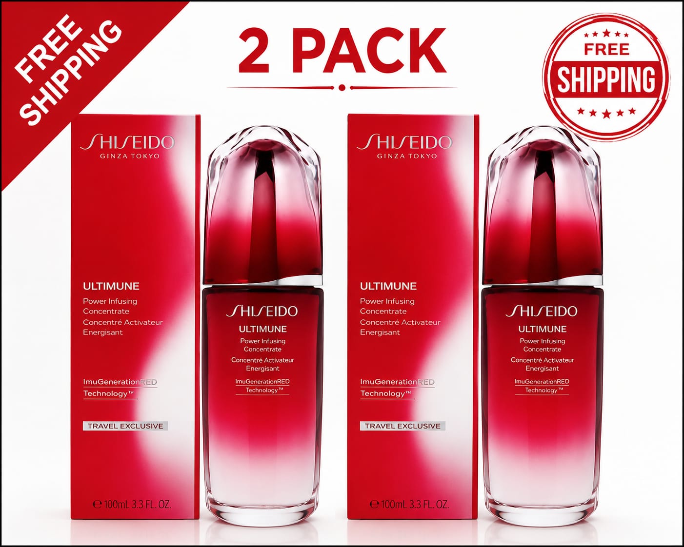 3 pack SHISEIDO Ultimune Power Infusing Concentr