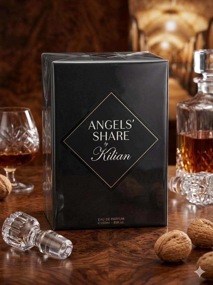 Angels' Share by Kilian Eau de Parfum 8.5 FL OZ / 250ml - Luxury Cognac & Vanilla Perfume - Refill