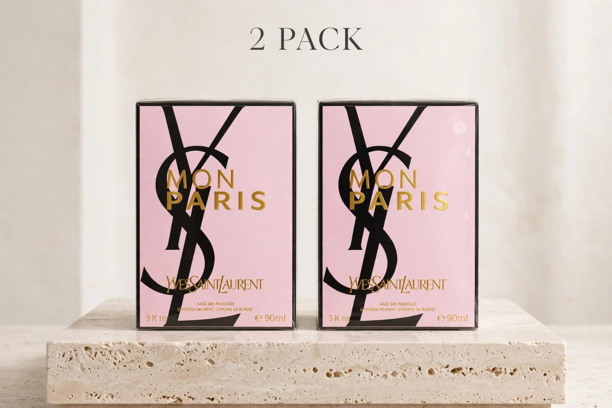 2 PACK - YSL Mon Paris Eau de Parfum 90ml x 2 - Yves Saint Laurent - For Women - Sealed Luxury Bundle - 180ml Total