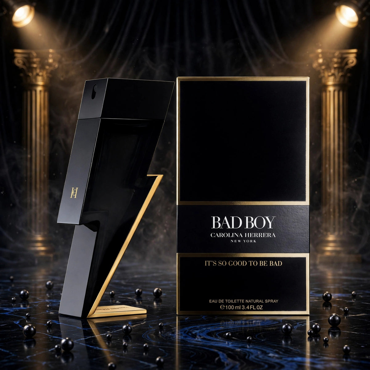 Carolina Herrera Bad Boy Eau de Toilette for Men - 100ml / 3.4 FL.OZ. | It's So Good To Be Bad