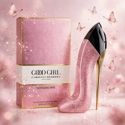 Good Girl Fantastic Pink by Carolina Herrera – 80ml | Pink Glitter Heel Perfume For Women | Eau De Parfum