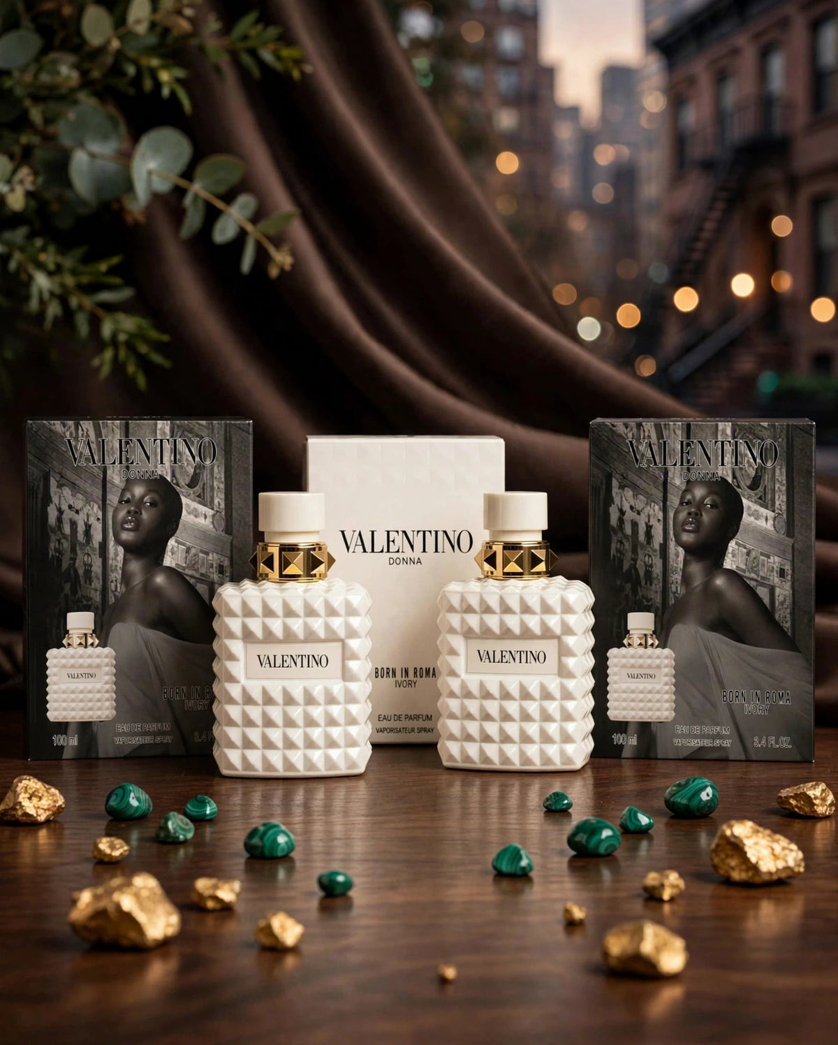 Valentino Donna Born In Roma EDP 100ml - 2 Pack | Pink Bourbon Vanilla Perfume For Women | 200ml