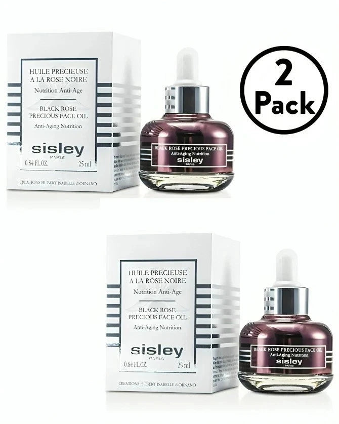 Sisley Black Rose Precious Face Oil 25ml 0.84oz Factory Sealed Pack of 2 NEW