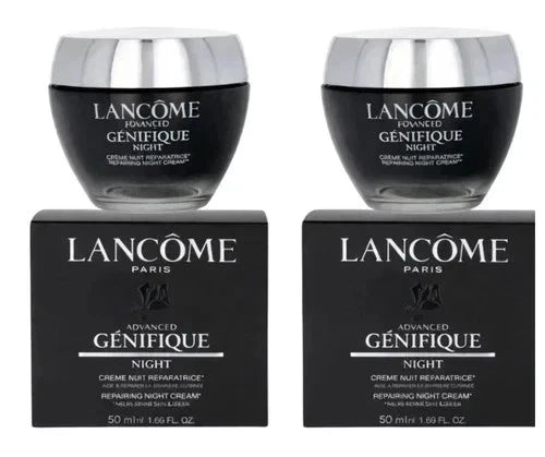 LANCOME Paris Advanced GENIFIQUE Repairing Night Cream 1.69 Oz 50ml -( 2 pack )